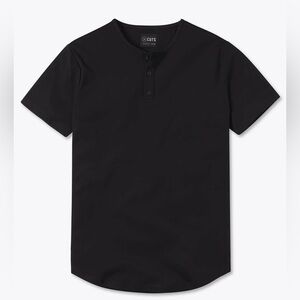 Cuts AO Henley Curve Hem Sz: Large